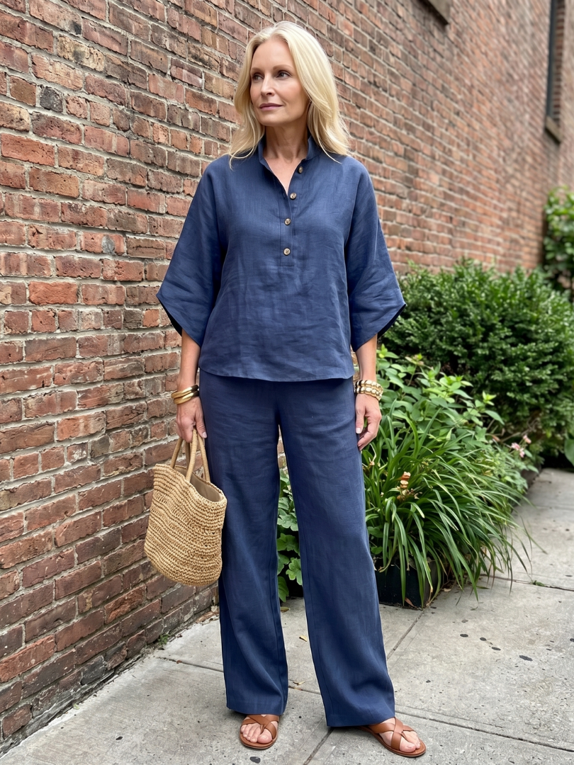 Melia | Mireille Button Tunic Set