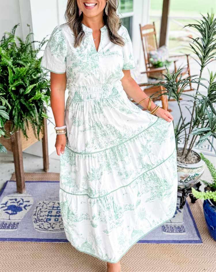 Melia | Marcelline Timeless Toile Maxi Dress