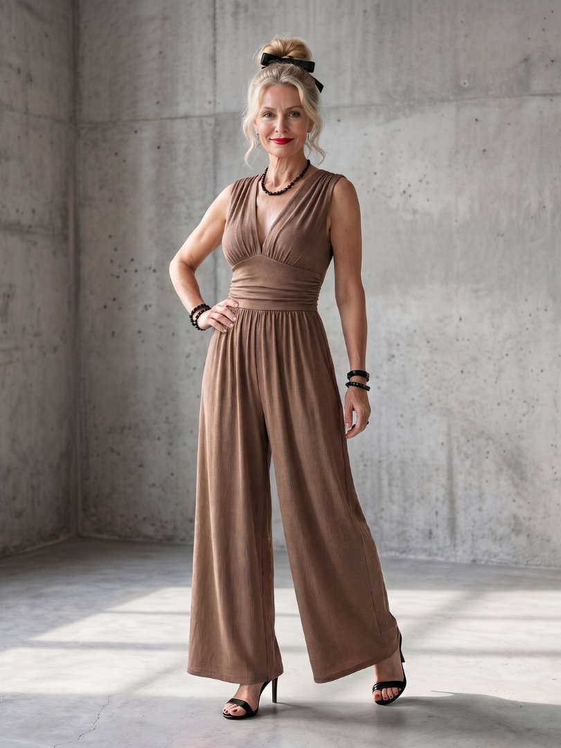 Melia | Elspeth V-Neck Jumpsuit