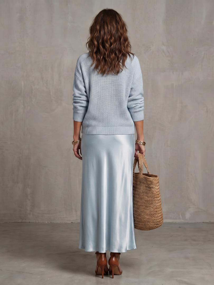 Melia | Ines Satin Skirt Set