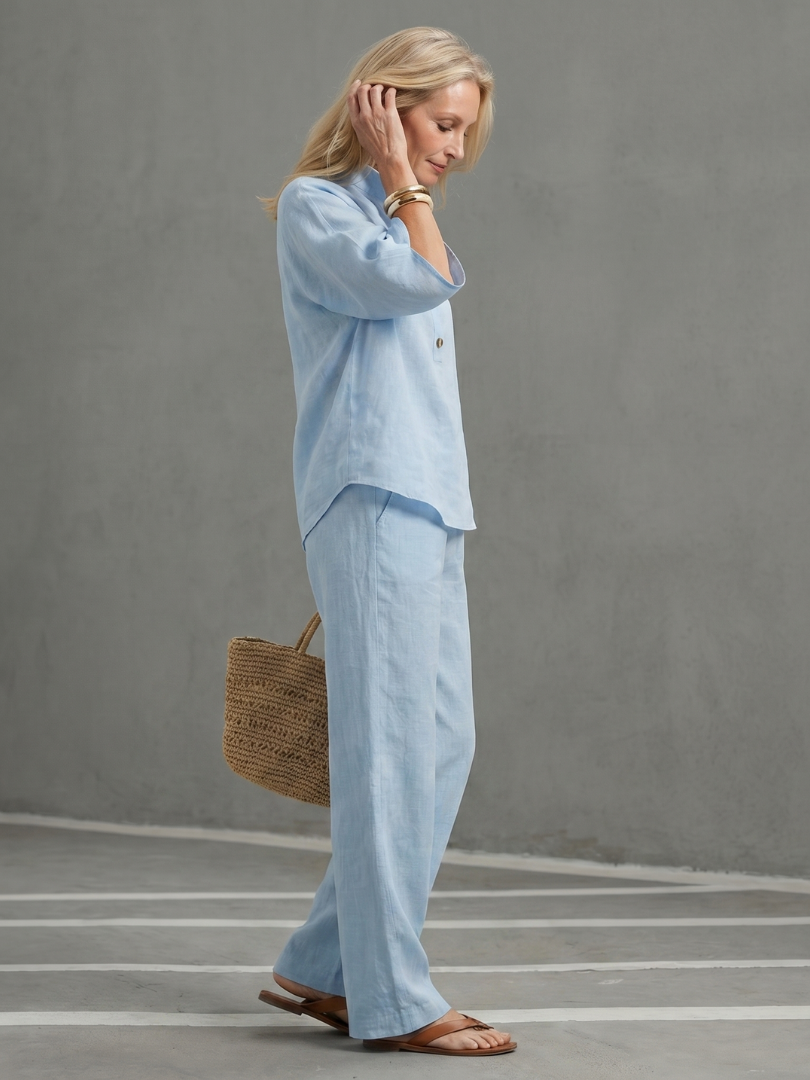 Melia | Mireille Button Tunic Set