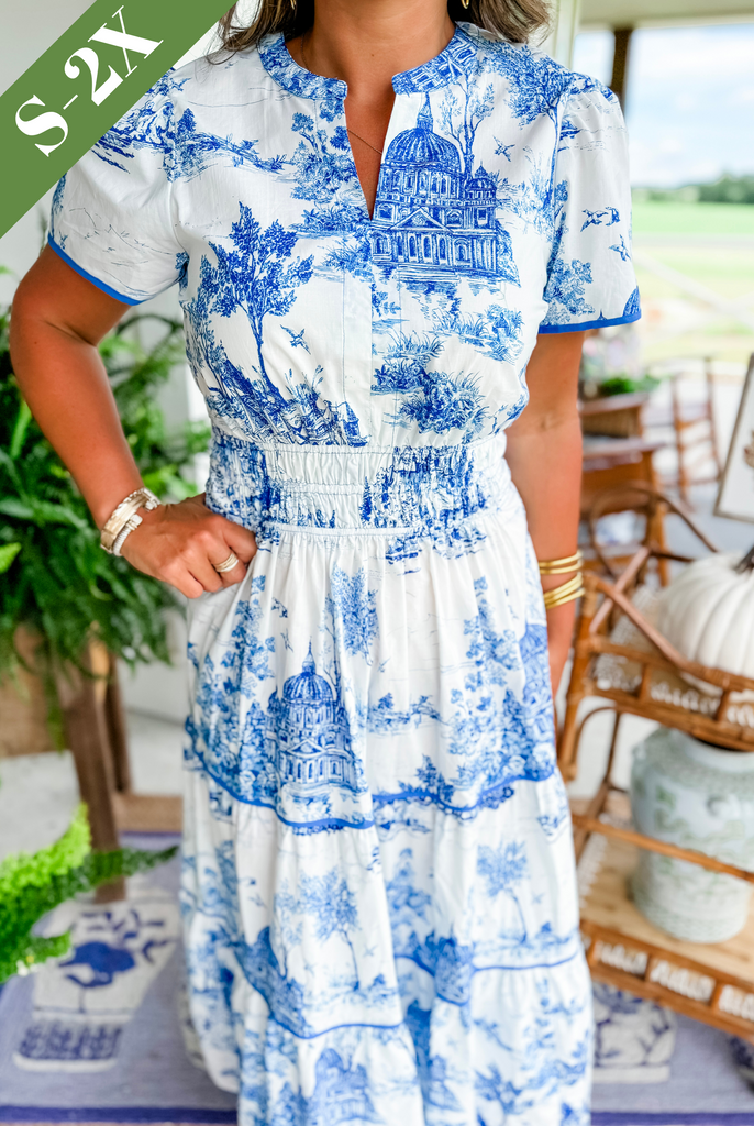 Melia | Marcelline Timeless Toile Maxi Dress