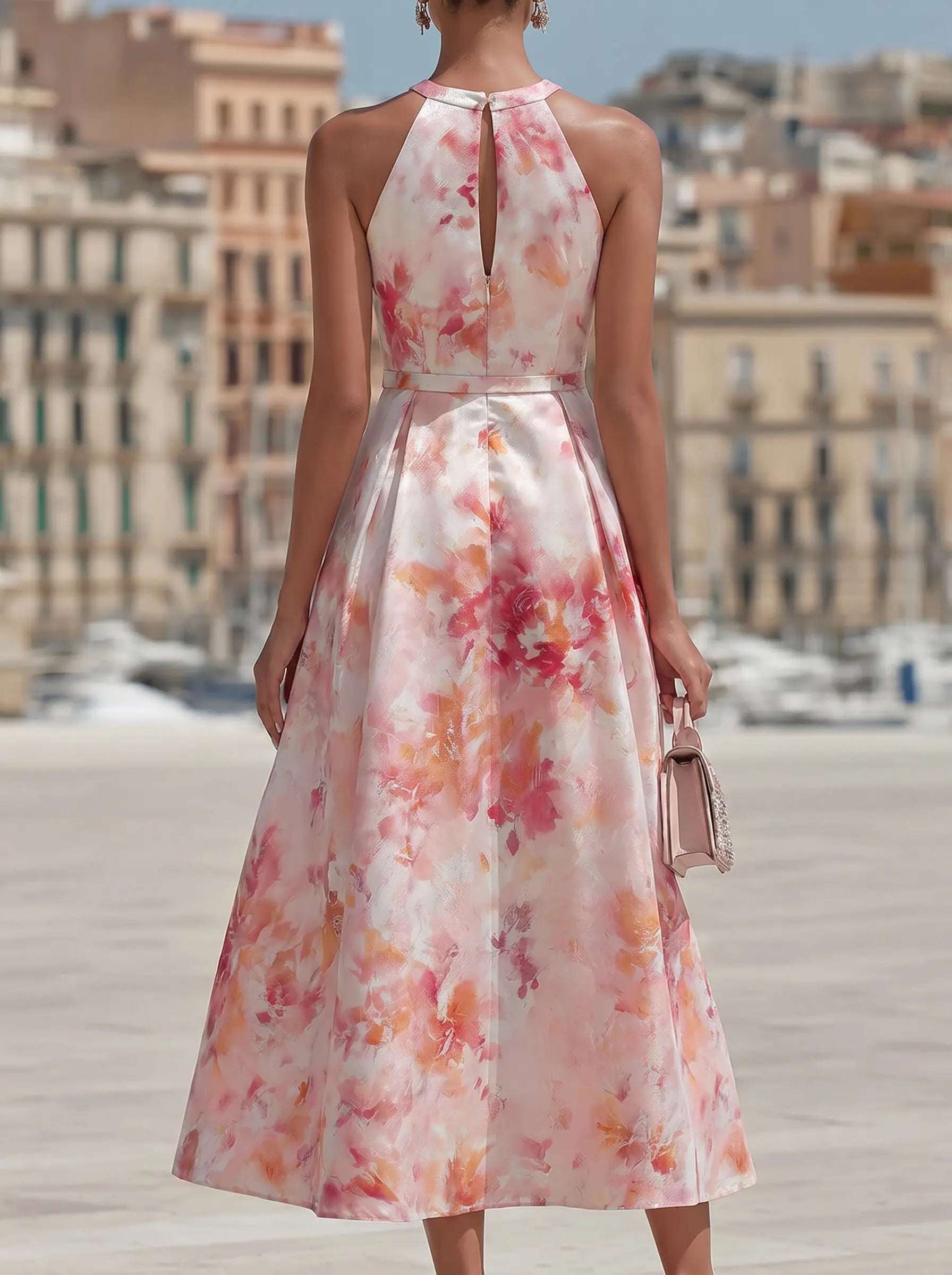 Melia | Simone Halter Dress