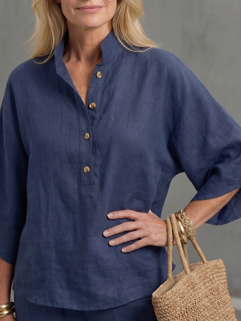 Melia | Mireille Button Tunic Set