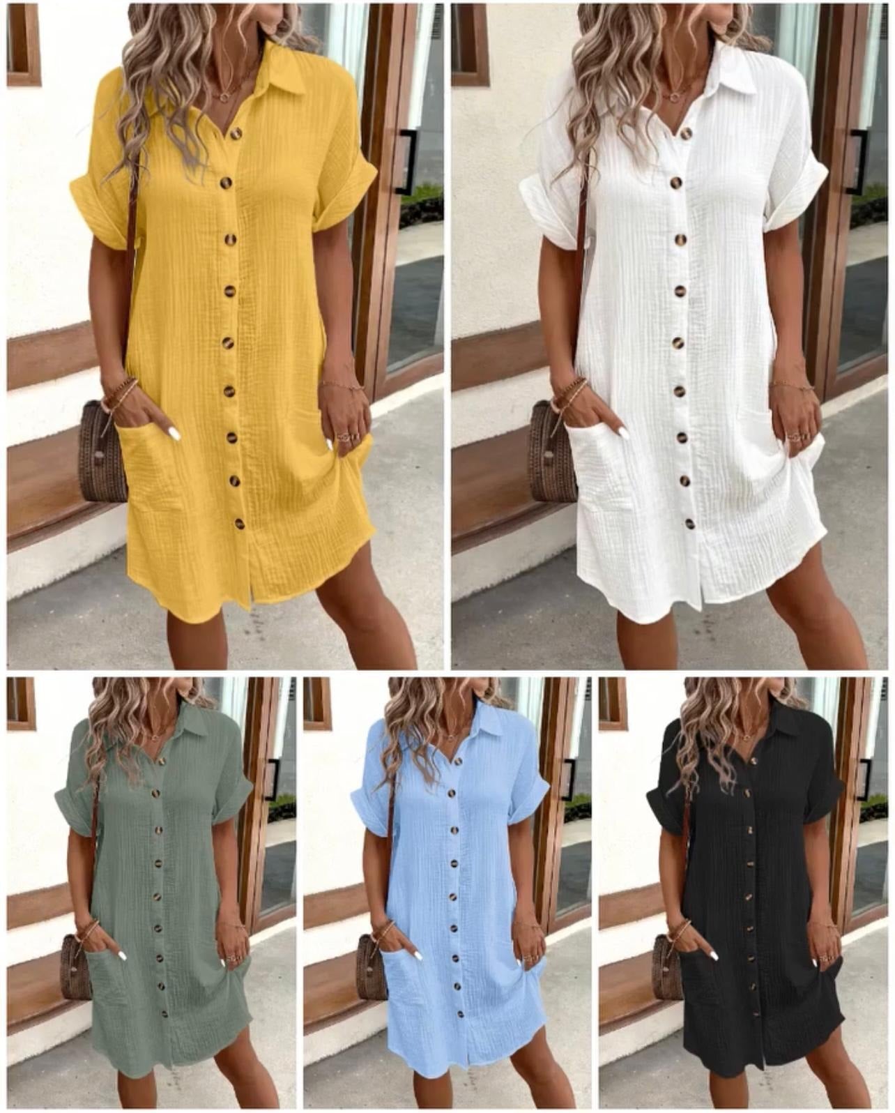 Melia | MARE Button Dress