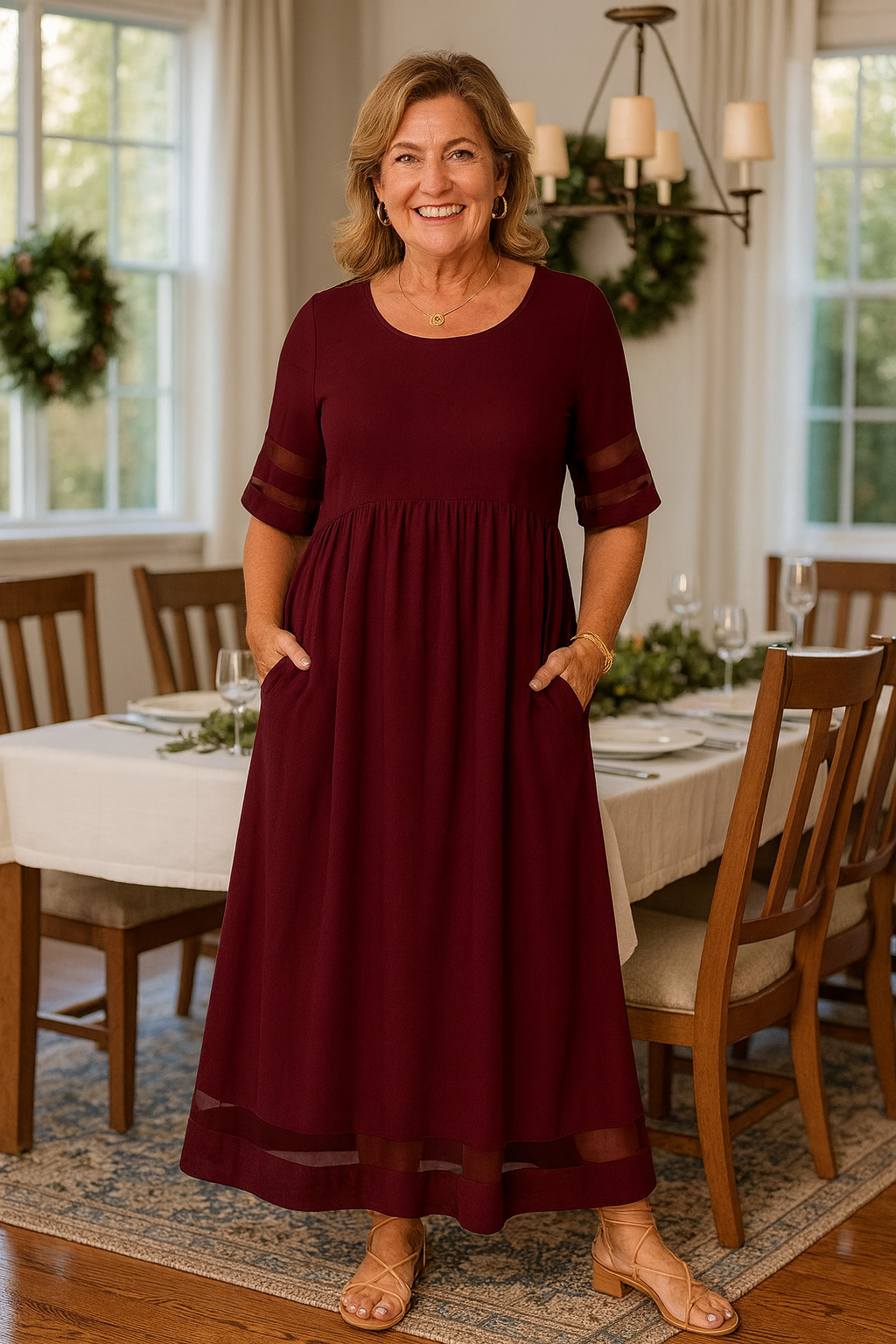 Melia | Alurea Elegant Maxi Dress