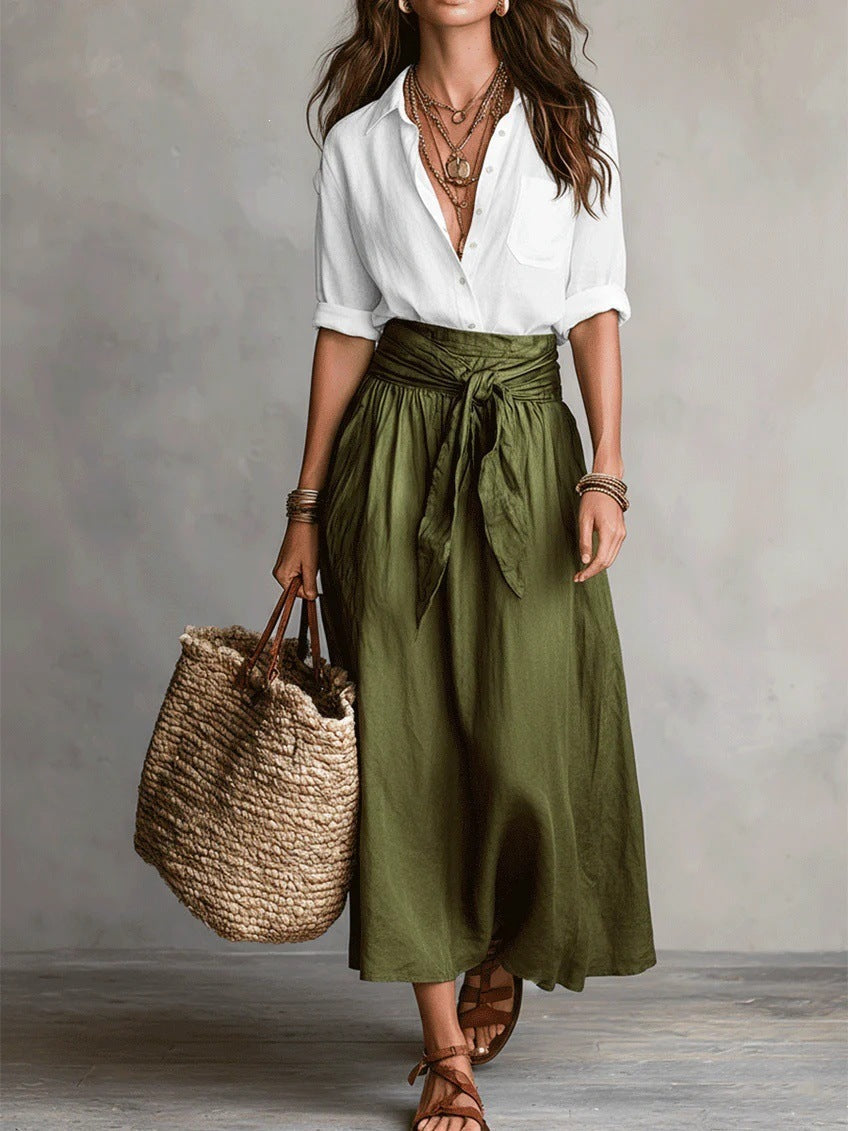Melia | Solène Shirt & Skirt Outfit