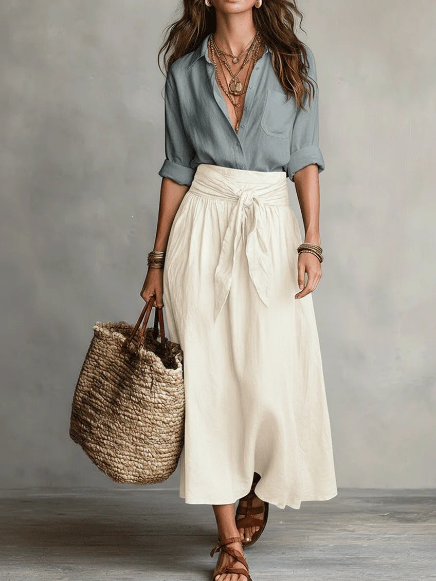 Melia | Solène Shirt & Skirt Outfit