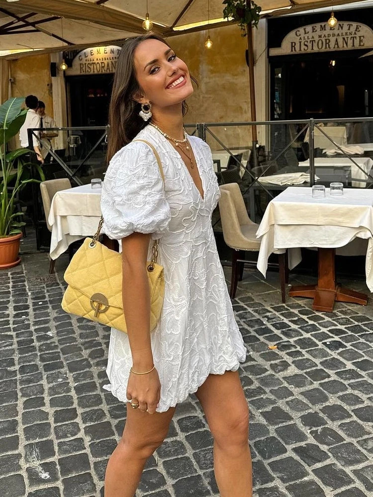 Melia | Puff Mini Dress