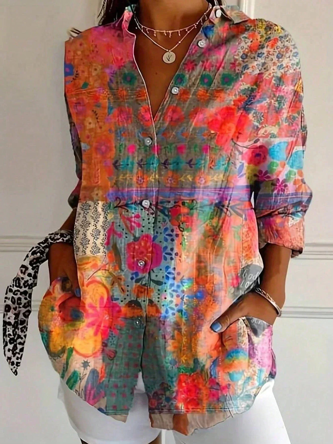 Melia | Colourful Pattern Shirt
