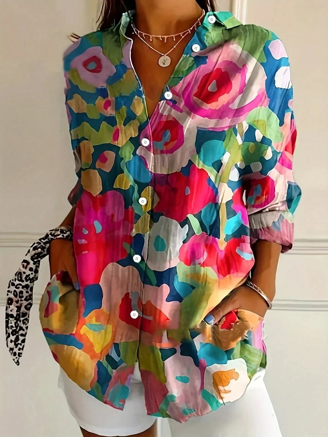 Melia | Colourful Pattern Shirt