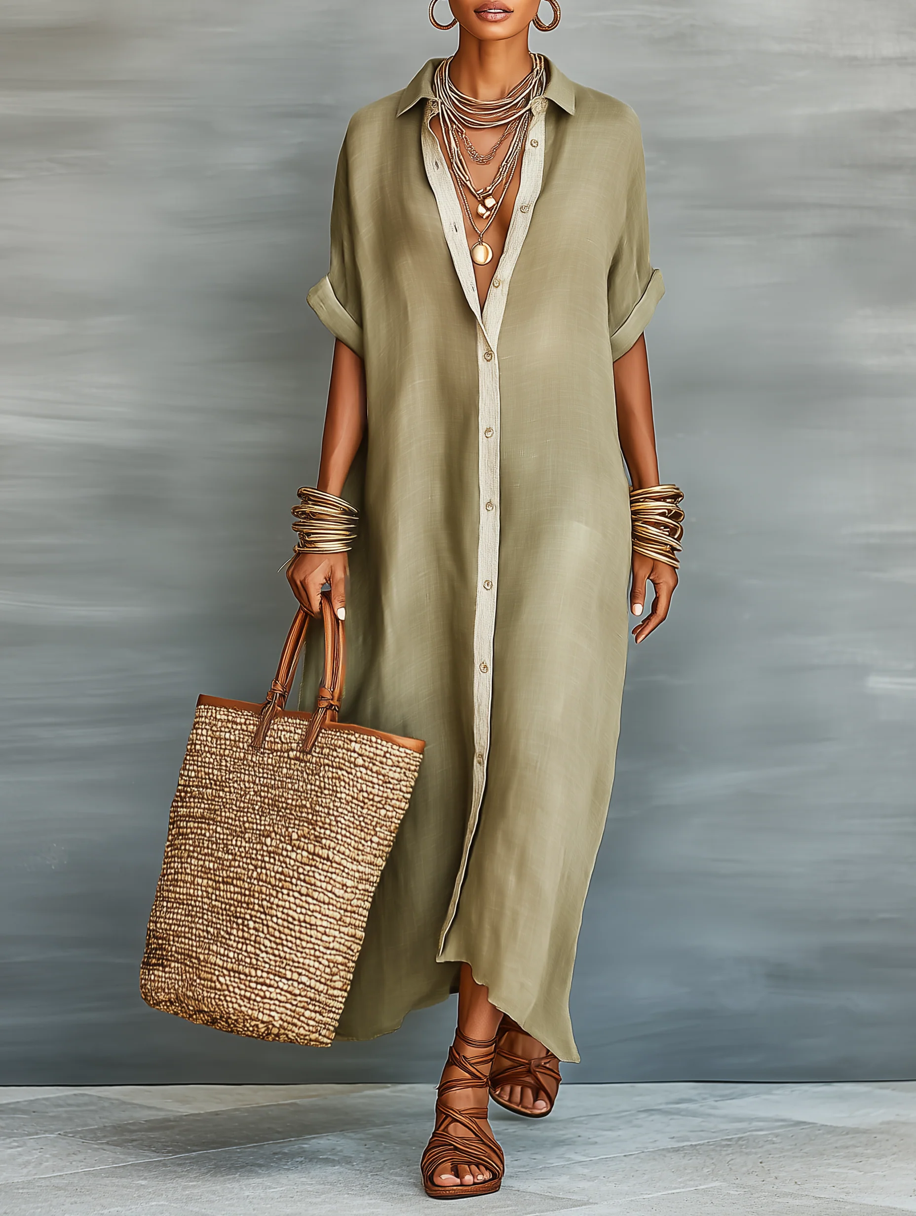 Melia | Sunday Edit Shirt Maxi Dress