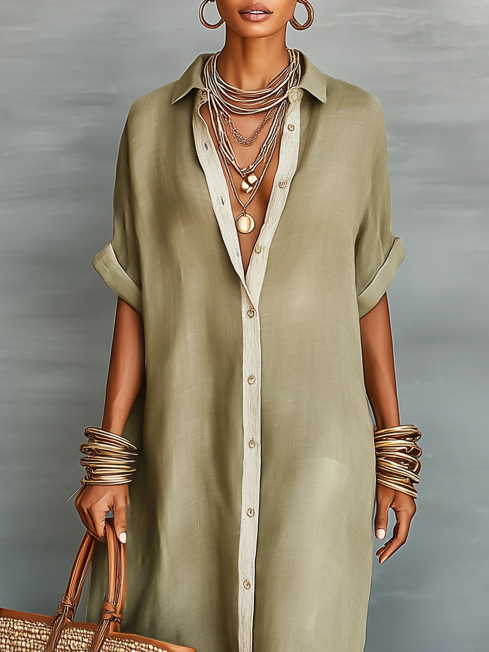 Melia | Sunday Edit Shirt Maxi Dress