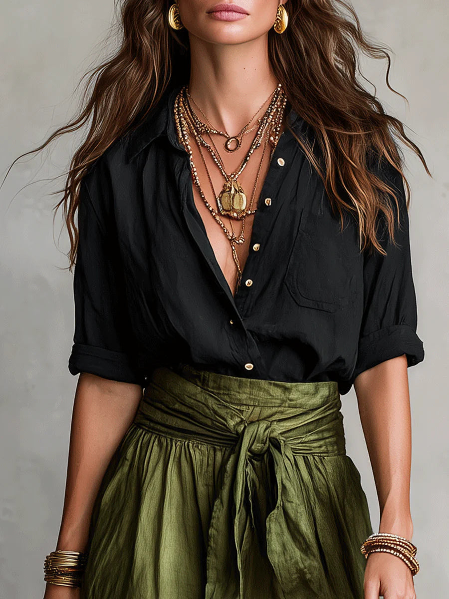 Melia | Solène Shirt & Skirt Outfit