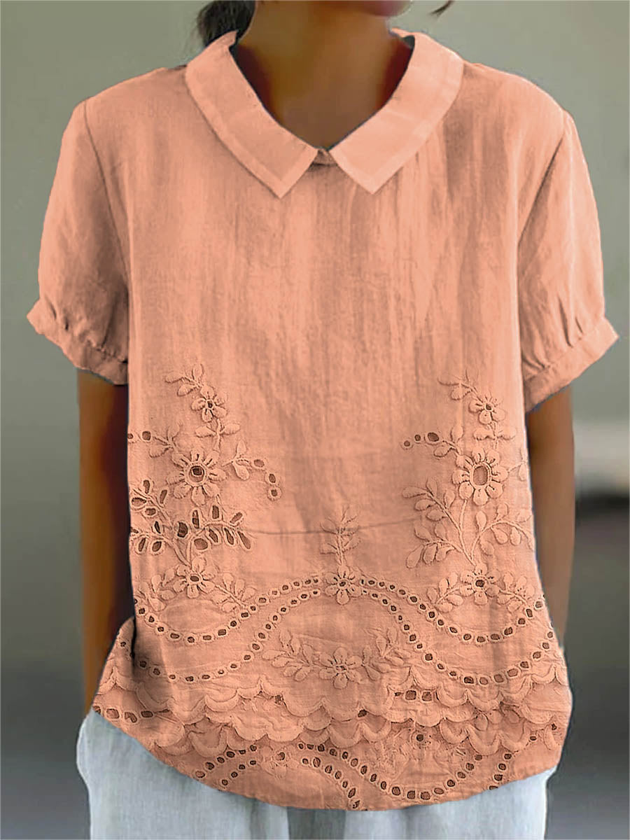 Melia | Lily Floral Embroidered Shirt