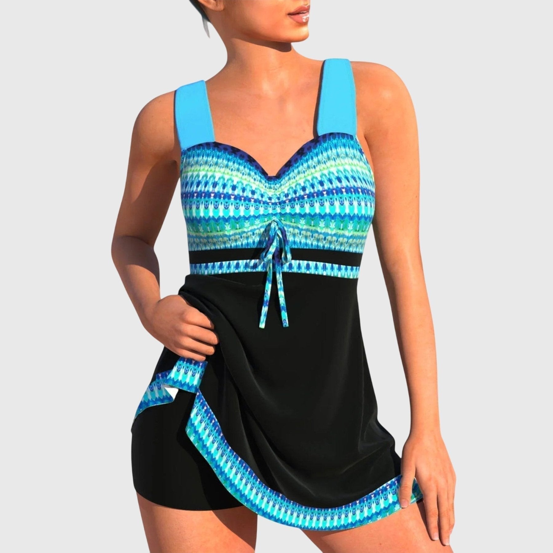 Melia | Béatrice Colourful Two-Piece Swimsuit