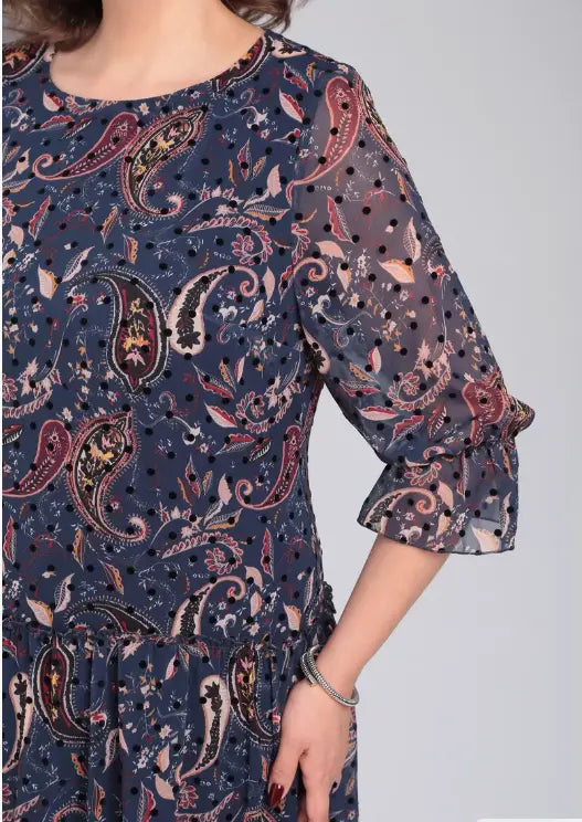 Melia | Oriane Elegant Floral Dress