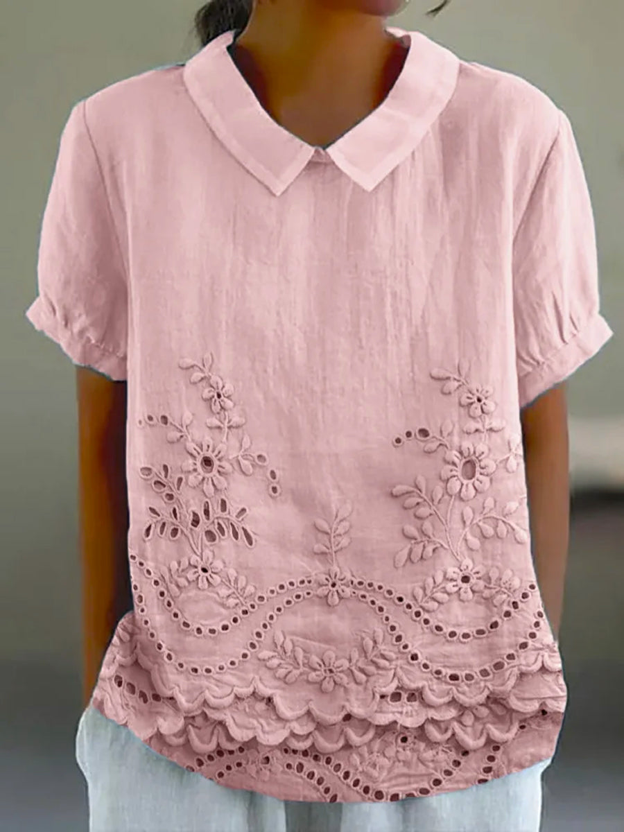 Melia | Lily Floral Embroidered Shirt