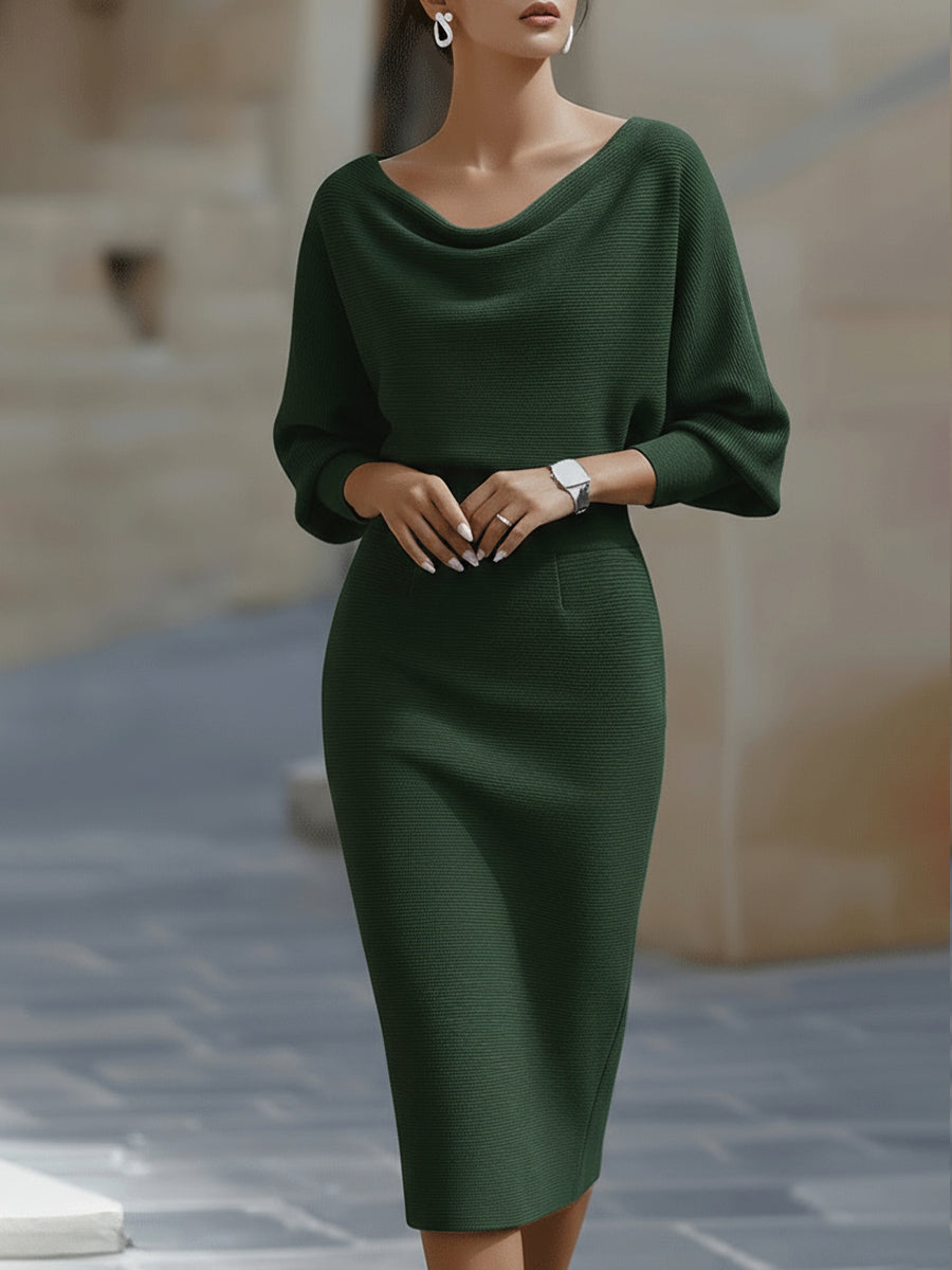 Melia | Lydia Draped Batwing Midi Dress