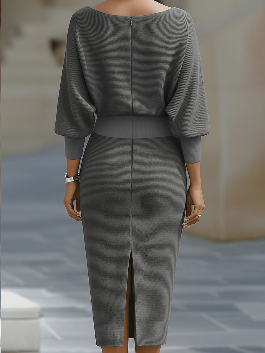 Melia | Lydia Draped Batwing Midi Dress