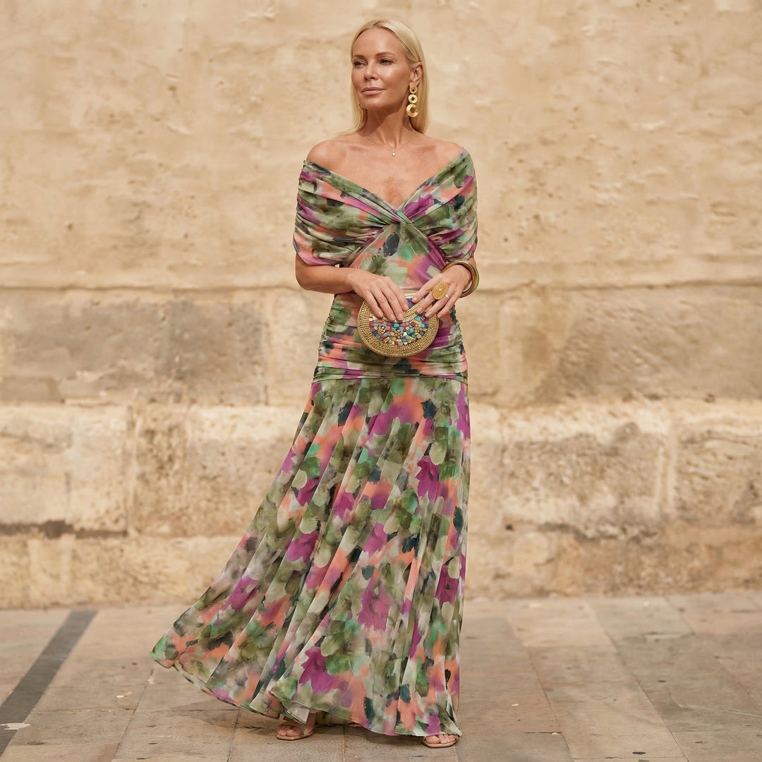Melia | Adelaide Colourful Maxi Dress