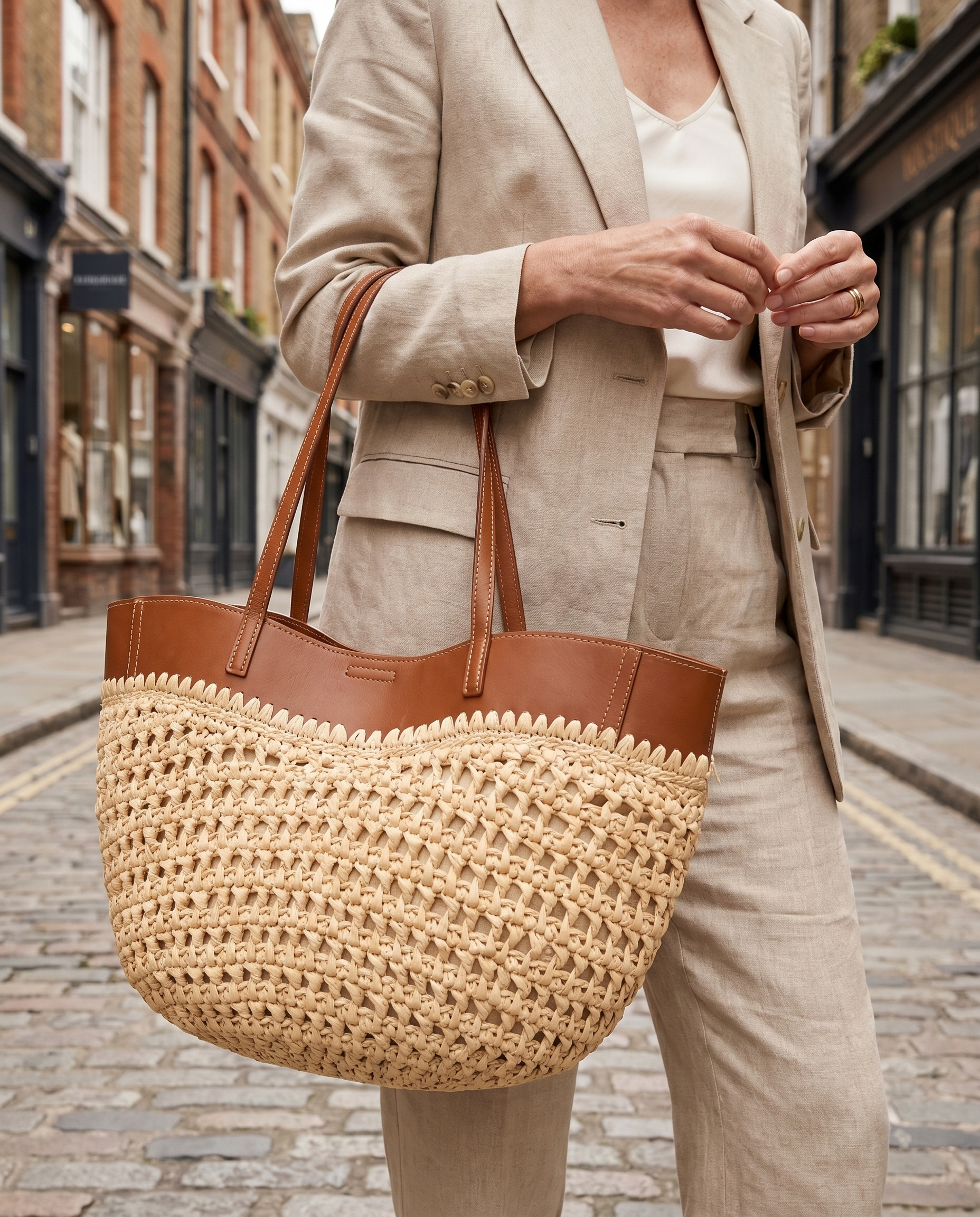 Melia | Chelsea Raffia Tote