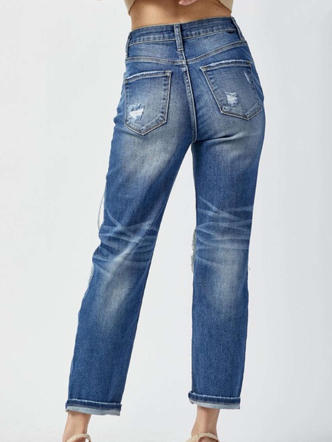 Melia | Lourdes Distressed Denim Jeans
