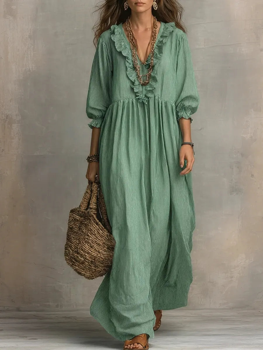 Melia | Elowen Boho Long Sleeve Maxi Dress