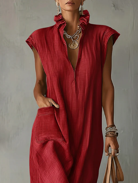 Melia | Elara Ruffle Spring Maxi Dress