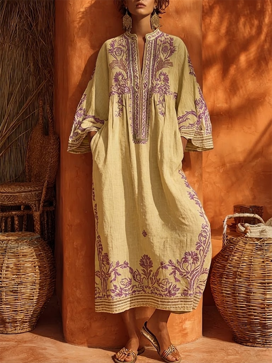 Melia | Isabelle Boho Embroidered Maxi Dress