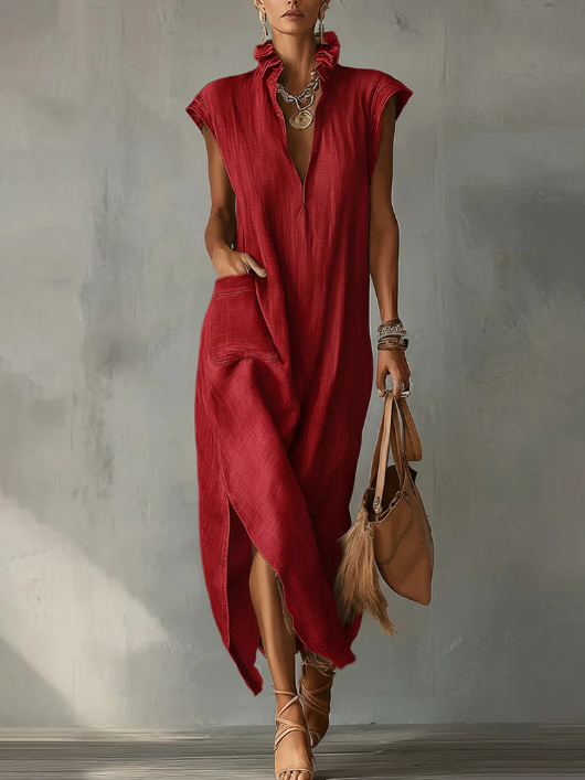 Melia | Elara Ruffle Spring Maxi Dress