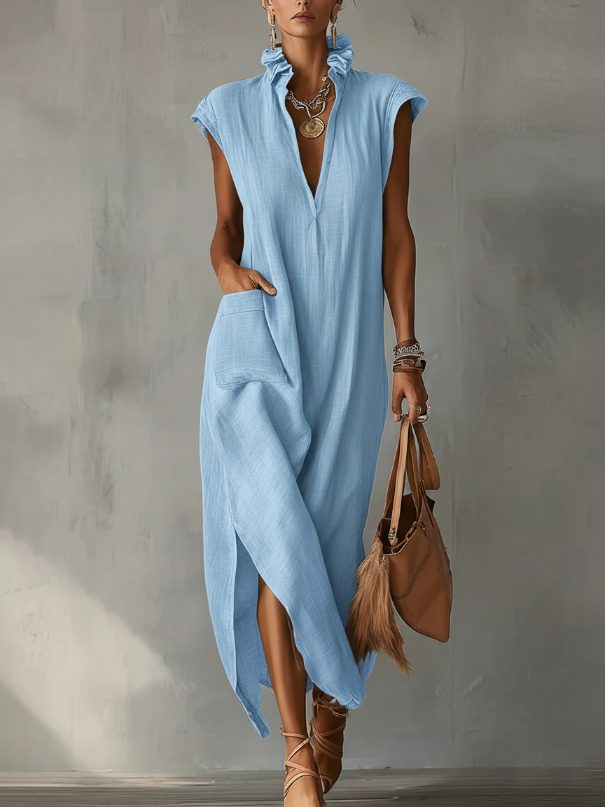 Melia | Elara Ruffle Spring Maxi Dress