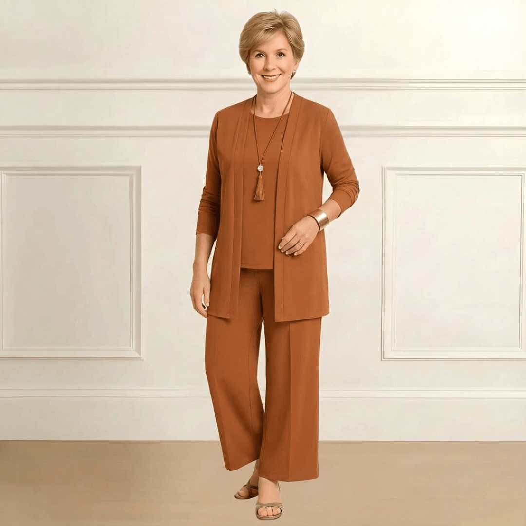 Melia | Rosalie Cardigan, Top & Pants Set