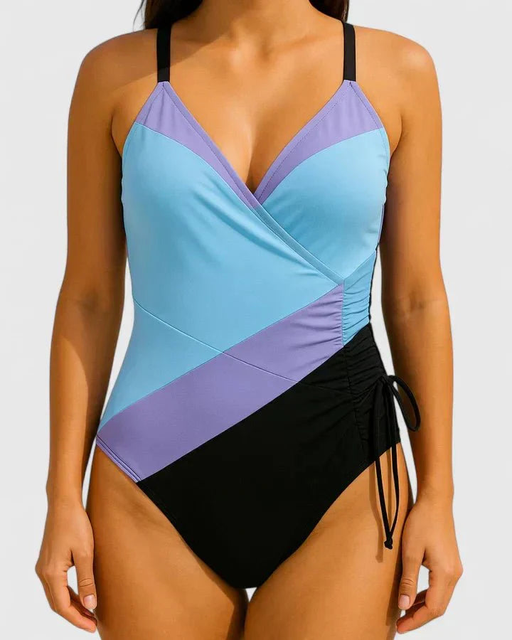 Melia | Solène Stripe One-Piece Swimsuit