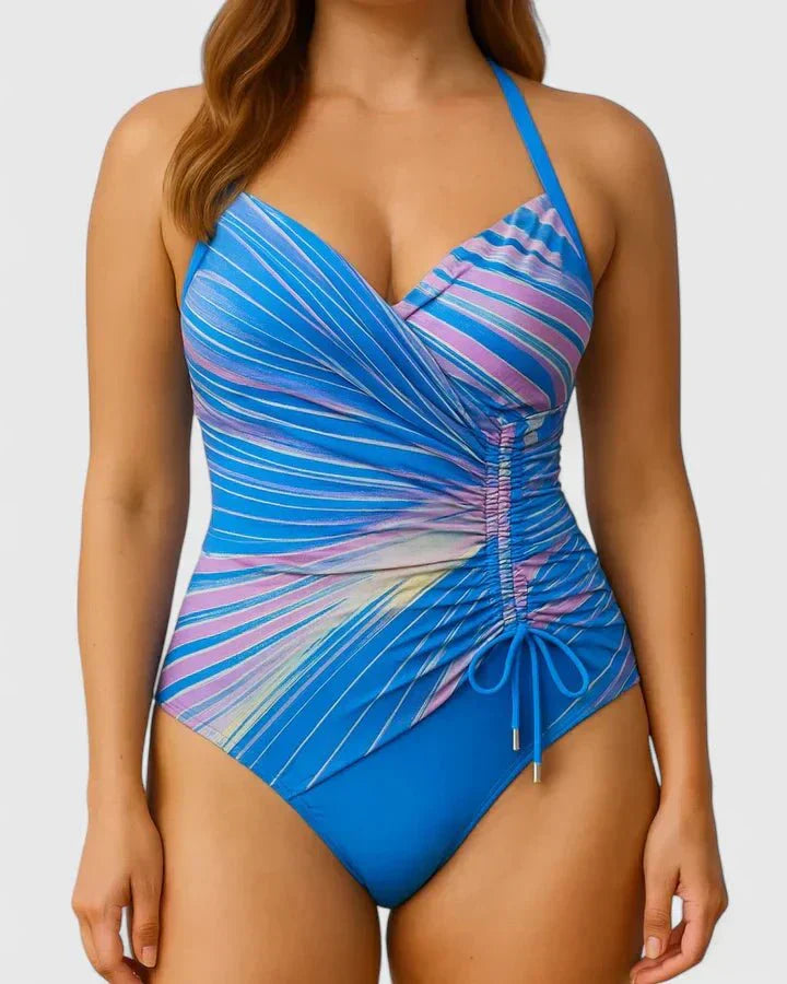 Melia | Solène Stripe One-Piece Swimsuit