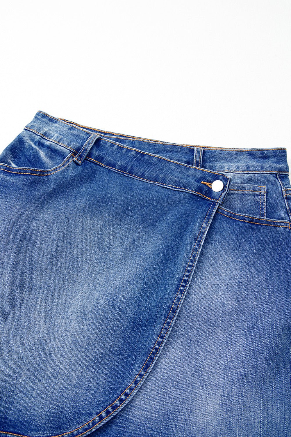 Melia | Wrap Me Up Denim Mini Skirt