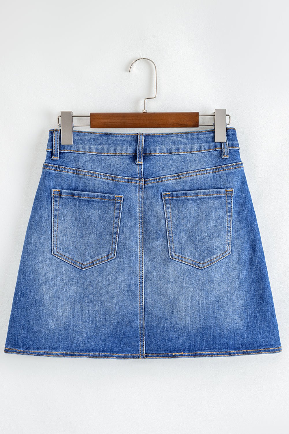 Melia | Wrap Me Up Denim Mini Skirt
