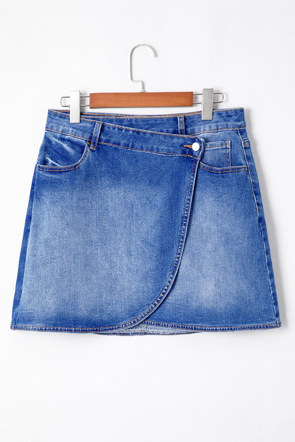 Melia | Wrap Me Up Denim Mini Skirt