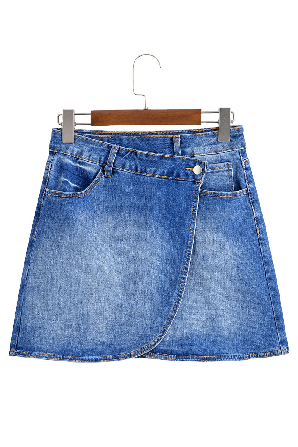 Melia | Wrap Me Up Denim Mini Skirt