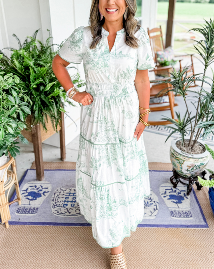 Melia | Marcelline Timeless Toile Maxi Dress