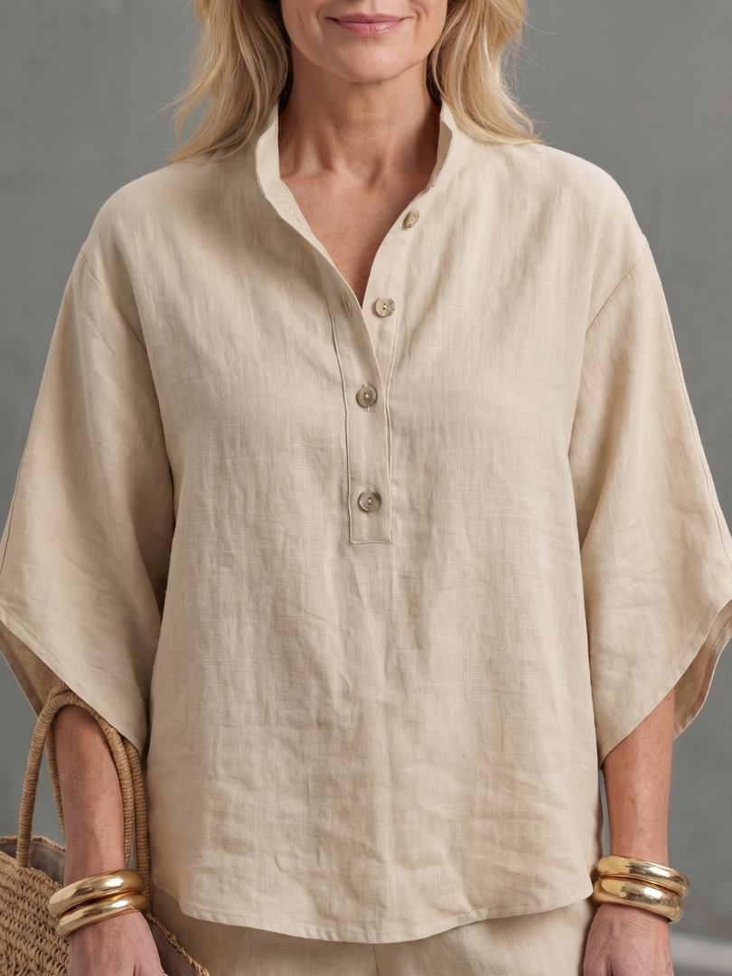 Melia | Mireille Button Tunic Set