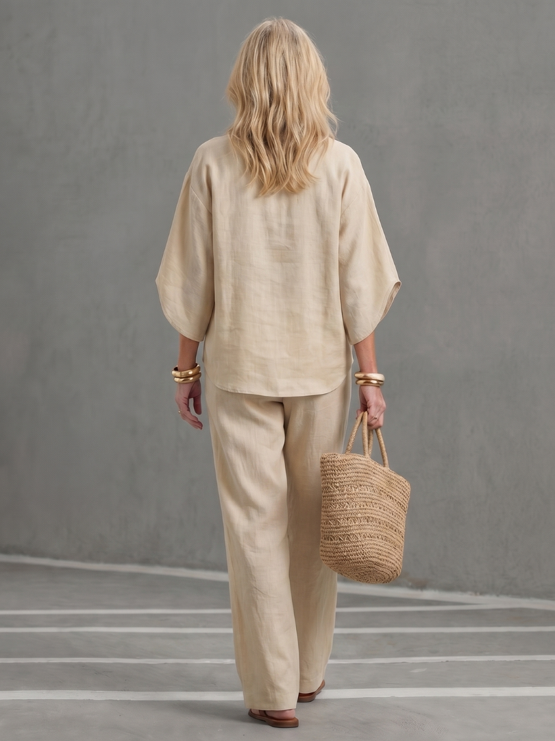 Melia | Mireille Button Tunic Set