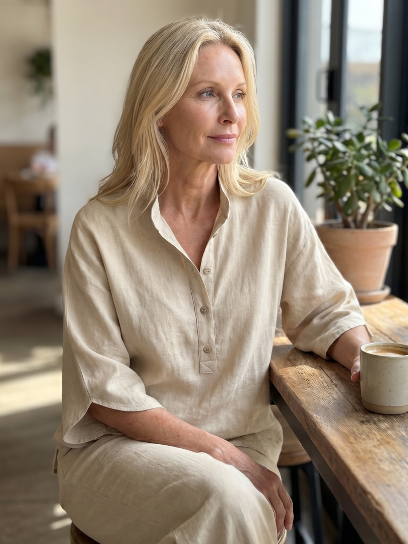 Melia | Mireille Button Tunic Set