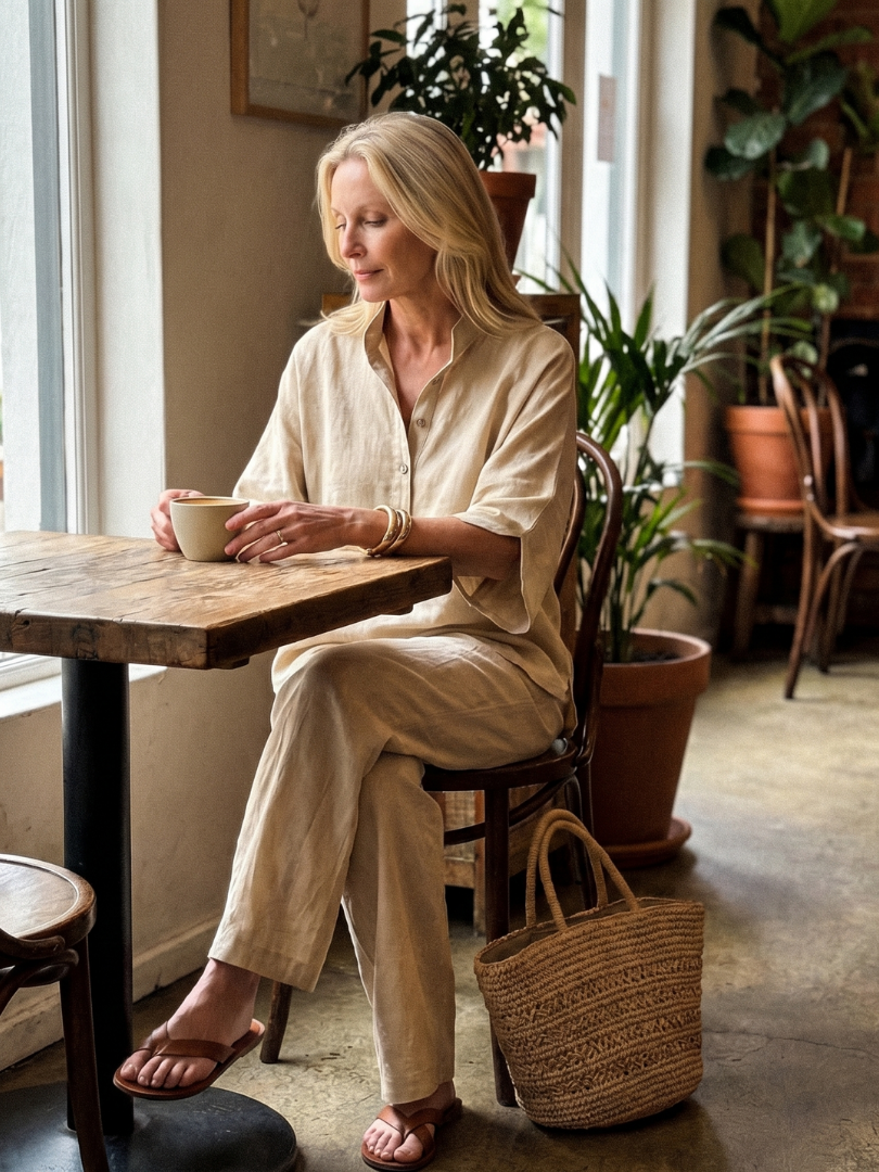 Melia | Mireille Button Tunic Set