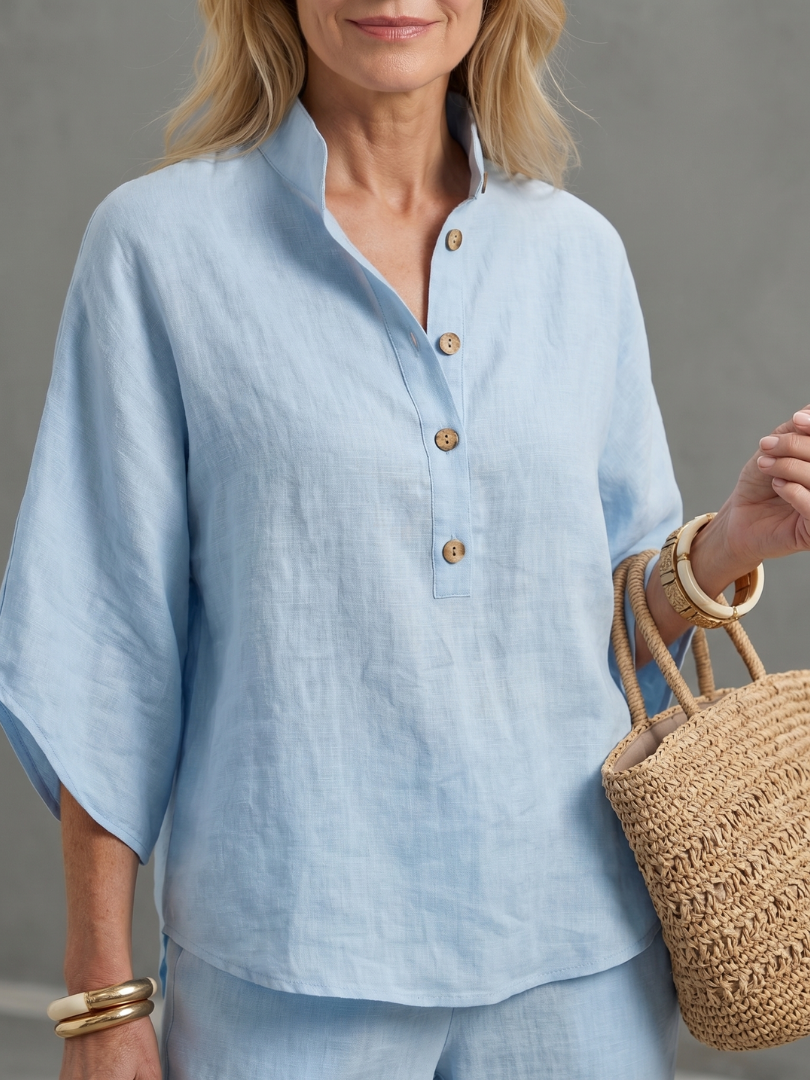 Melia | Mireille Button Tunic Set