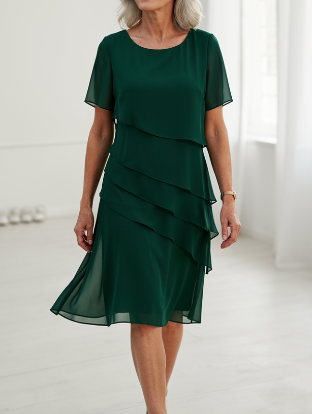 Melia | Linda Ruffle Dress
