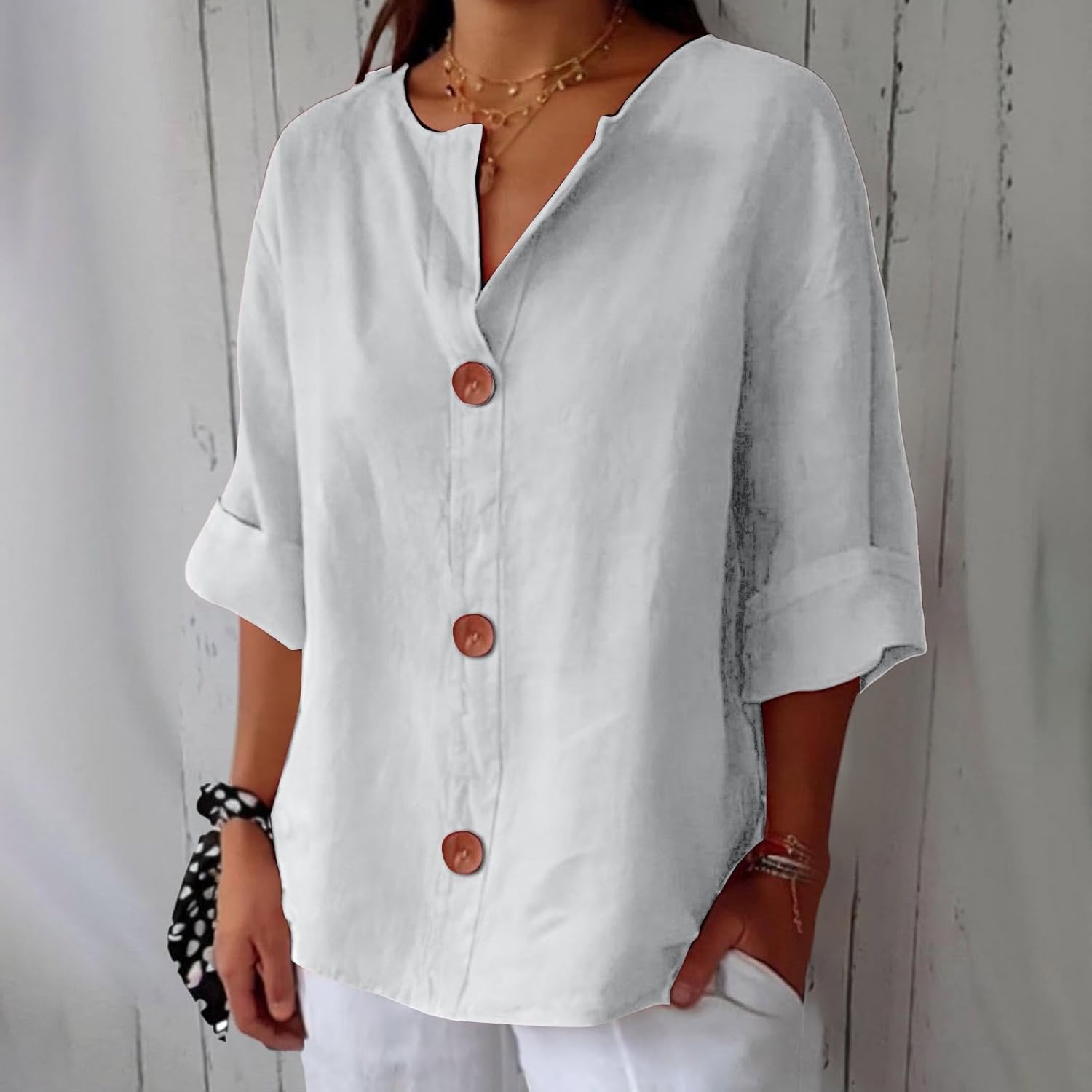 Melia | Julia Loose-Fitting Elegant Blouse