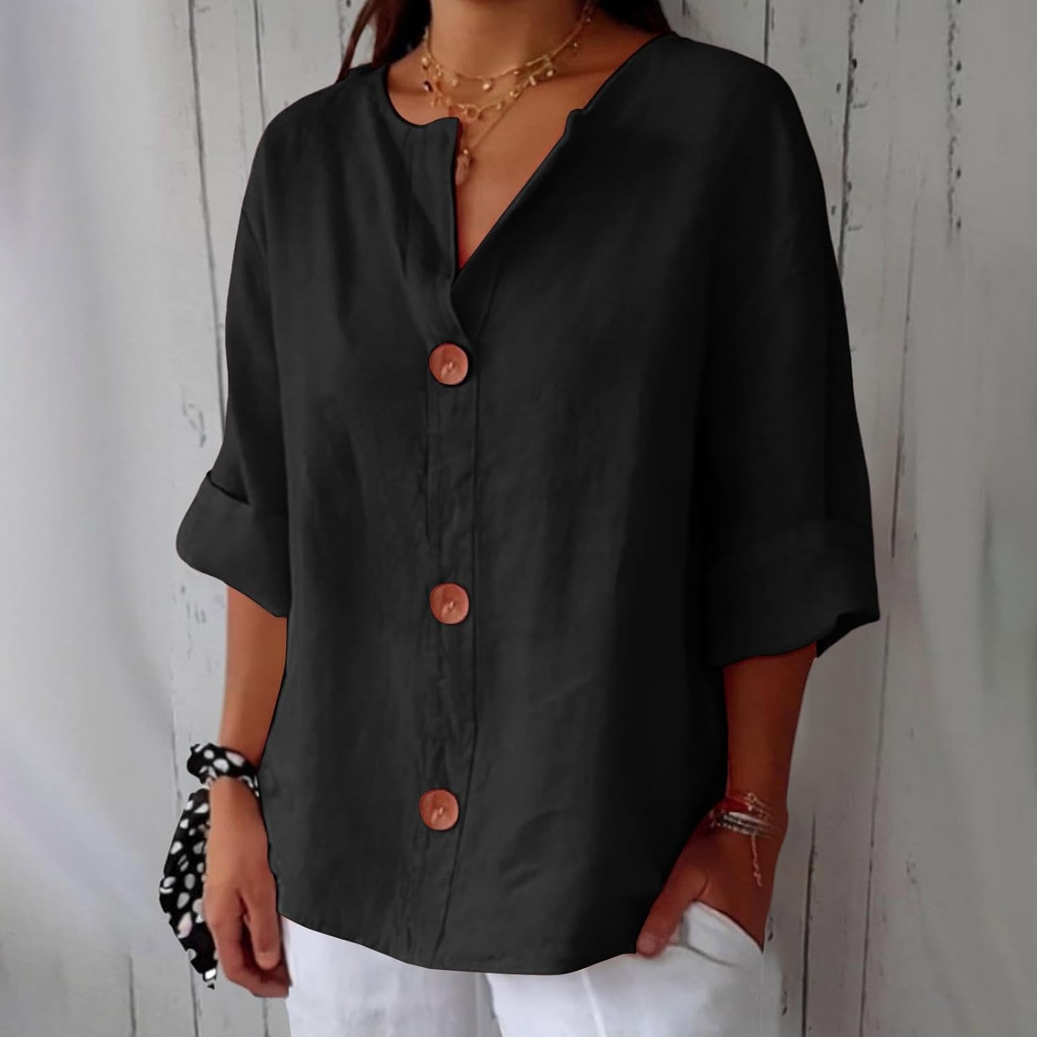 Melia | Julia Loose-Fitting Elegant Blouse
