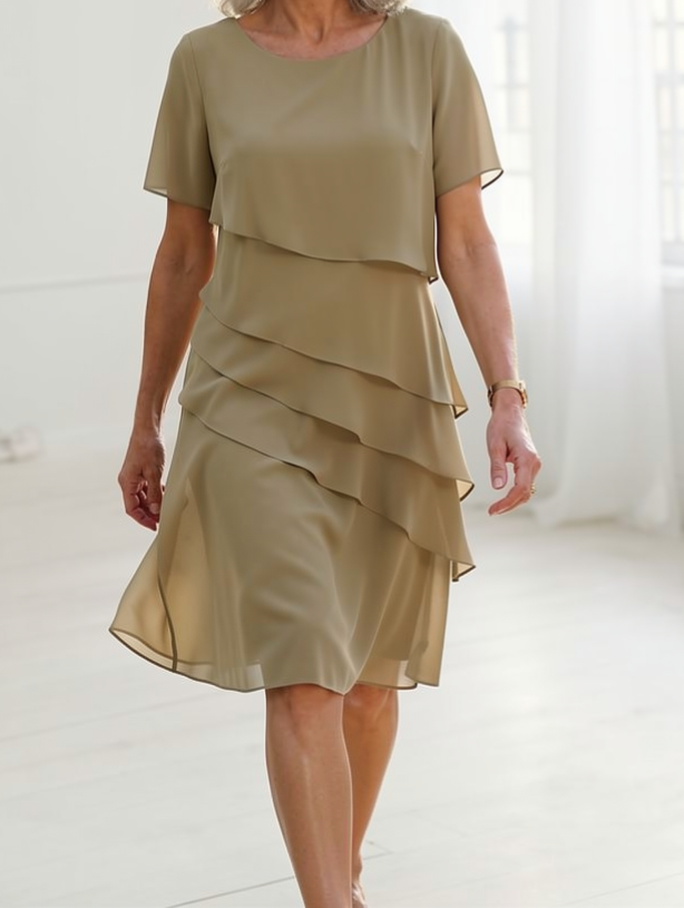 Melia | Linda Ruffle Dress