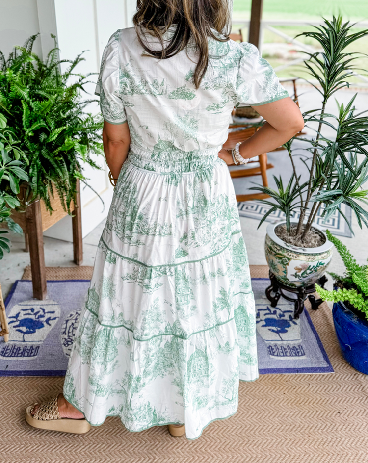 Melia | Marcelline Timeless Toile Maxi Dress